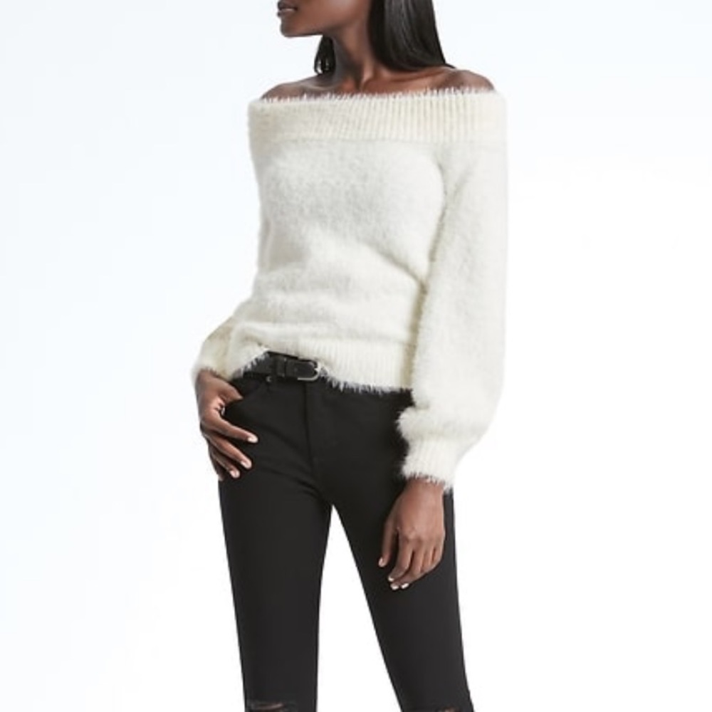 Cold shoulder sweater